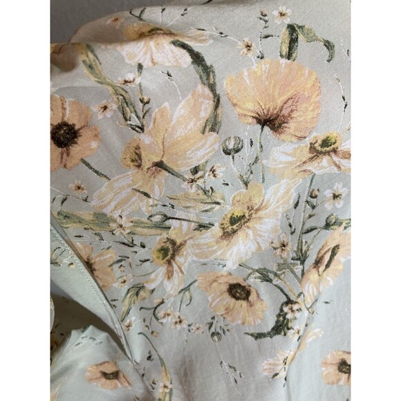 H & M Floral Babydoll Loose Dress Womens 10 Long Sleeve Cottagecore Fairy Boho - Picture 7 of 8
